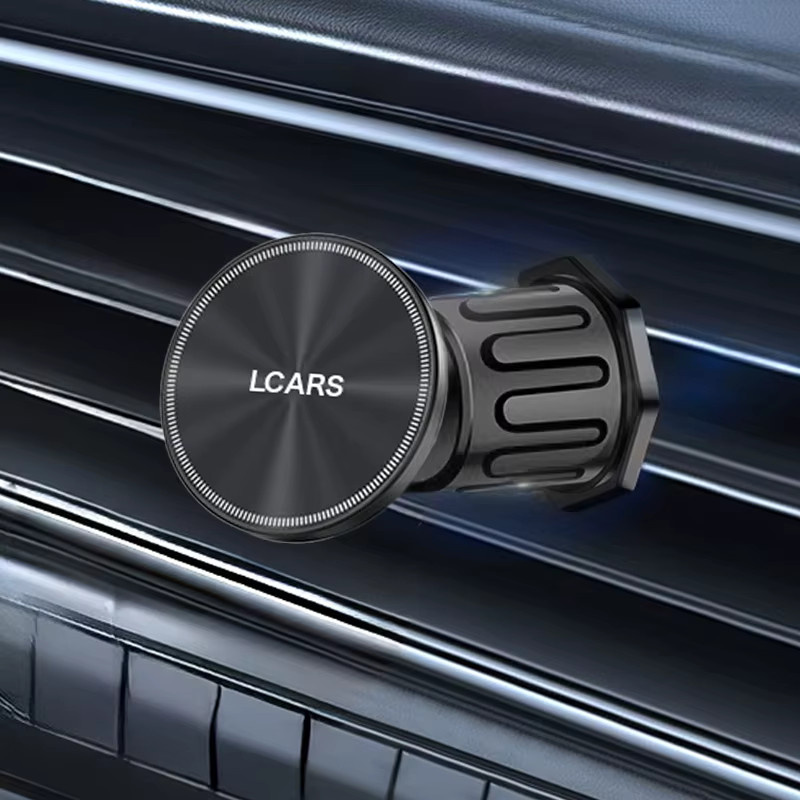 LCARS Magnetische Autotelefonhalterung für den Lüftungsschlitz in Schwarz mit 6 N52-Magneten als universelle Handyhalterung für dein iPhone 15 - Bild 2