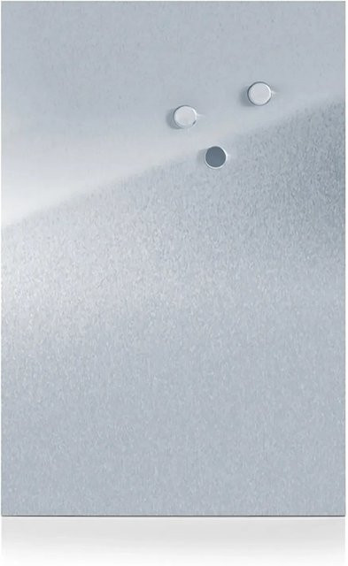 Zeller Magnettafel aus Edelstahl in Silber, B/H/T: 60 x 40 x 1,4 cm - Bild 1