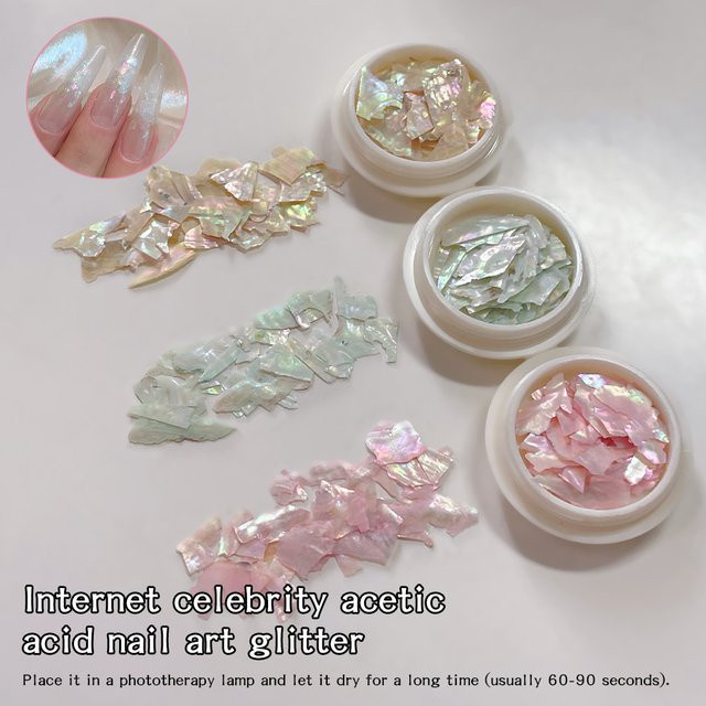 Kaniu Nail Art Muschelscheiben, glänzend - Bild 1