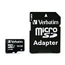 Verbatim microSDHC Speicherkarte 16GB Class 10 in Schwarz mit SD-Adapter - Bild 3