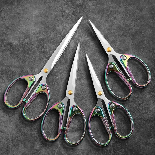 Edelstahl Schneiderschere mit Titan-Überzug für Handarbeiten und Stoffe in Multicolour - Bild 1