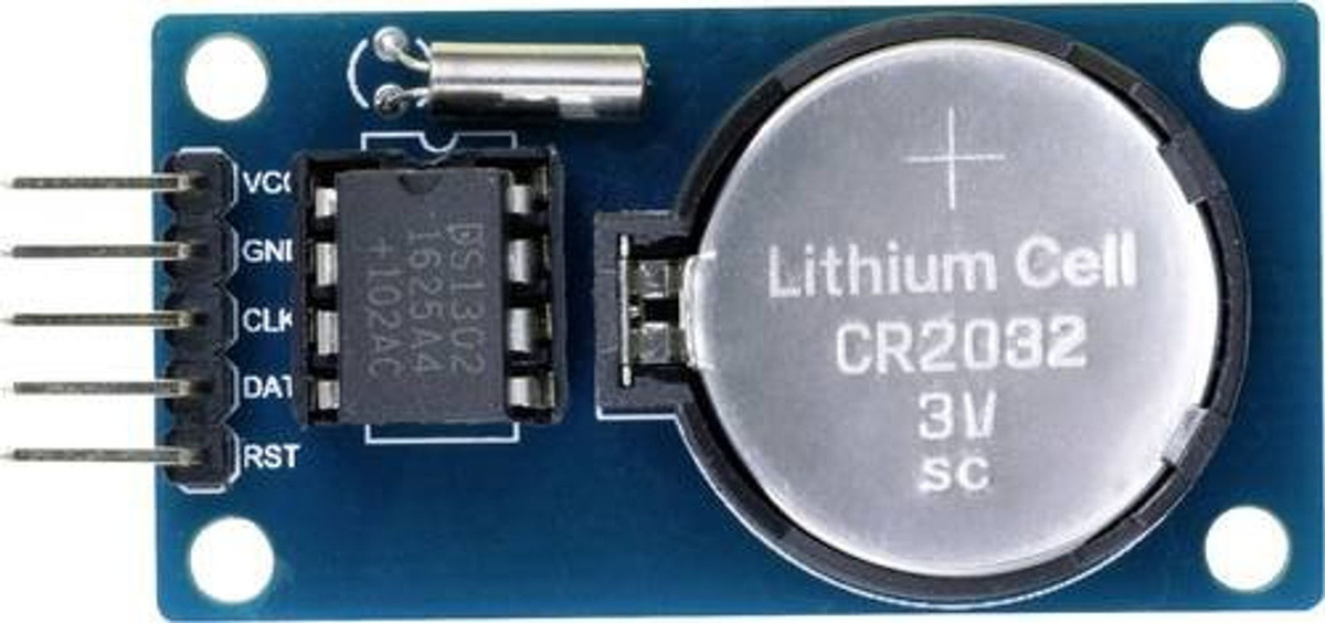 TRU COMPONENTS TC-9927136 Echtzeit-Uhr aus Metall mit Datumsanzeige in Blau - Bild 1