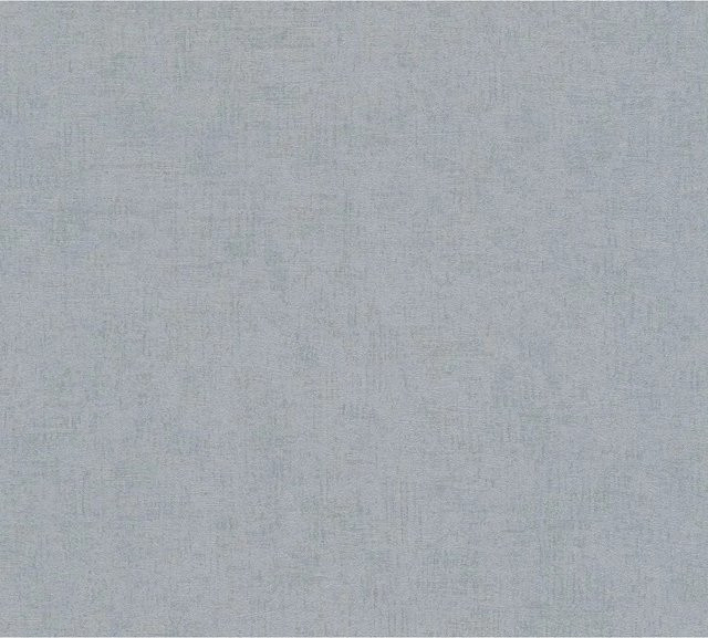 Profhome Tapete Spachteloptik Schimmernd in Blau-Grau, Non-Woven, 0,53 m x 10,05 m - Bild 1