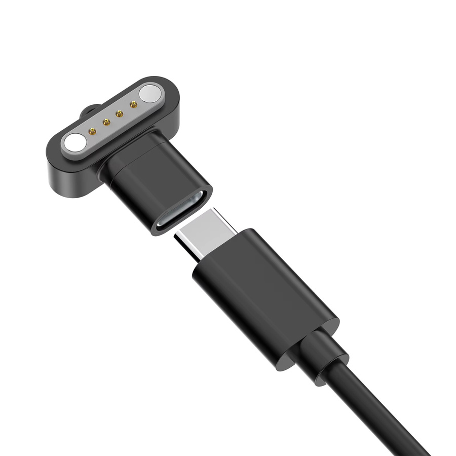 PLAUD USB-C-Adapter für PLAUD NOTE AI und PLAUD NOTE PRO AI Diktiergerät, 4-Pin Schnellladekabel-Konverter, Schwarz - Bild 3