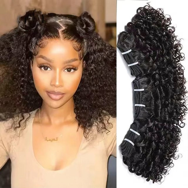 JACEY Haar Extensions, Mongolisches Afro, Tiefe Welle, Remy Echthaar - Bild 1