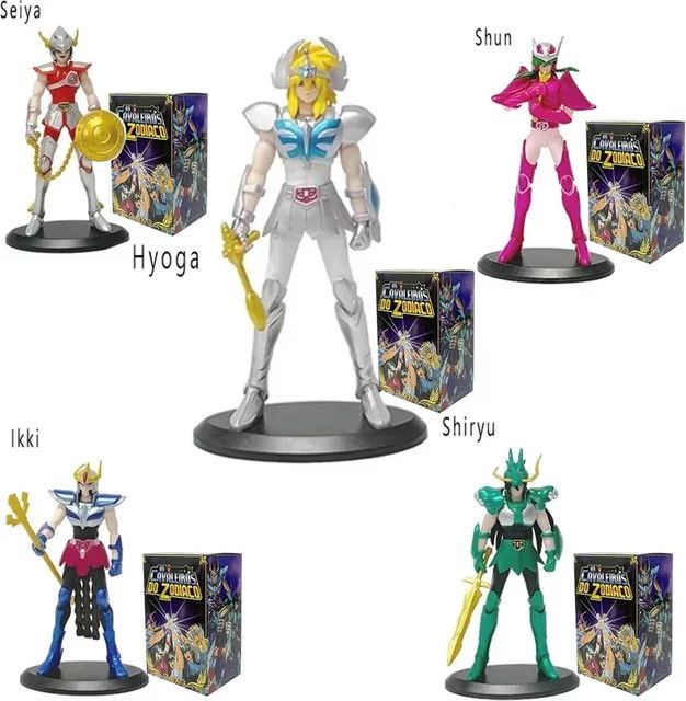 5er-Set Saint Seiya Action Figuren Zi Long Glacier aus PVC, Multicolor, Höhe: 19 cm - Bild 1