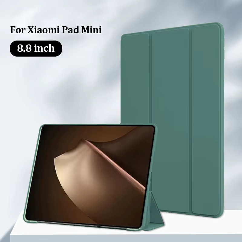 Xiaomi Pad Mini Schutzhülle aus PU-Leder und TPU in Blau mit Trifold-Funktion zum Aufstellen - Bild 4