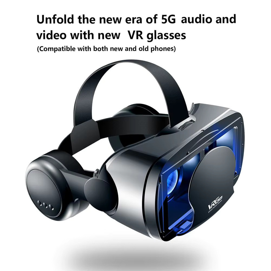 VRG Pro 3D Virtual Reality VR Brille AyeBeau Headset für Smartphones in Schwarz - Bild 5