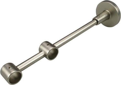 LIEDECO Gardinenstangen-Träger aus Metall in Silber für Ø 16 mm Stangen - Bild 1