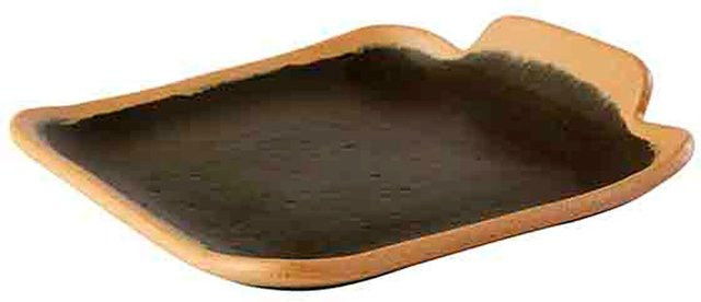 APS Teller CROCKER aus Melamin in Dunkelbraun/Braun, rechteckig, 12er Pack, B: 13 cm, T: 14 cm, H: 2,5 cm - Bild 1