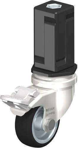 Blickle Lenkrolle LRXA-PATH 50G-FI-EXV05 mit Feststeller aus Edelstahl in Silber und Grau, Rad-Durchmesser: 50 mm, Tragfähigkeit: 75 kg - Bild 1
