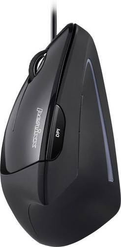 Perixx Perimice-513L Ergonomische USB-Maus Optisch Schwarz mit 2000 dpi und 5 Tasten - Bild 1