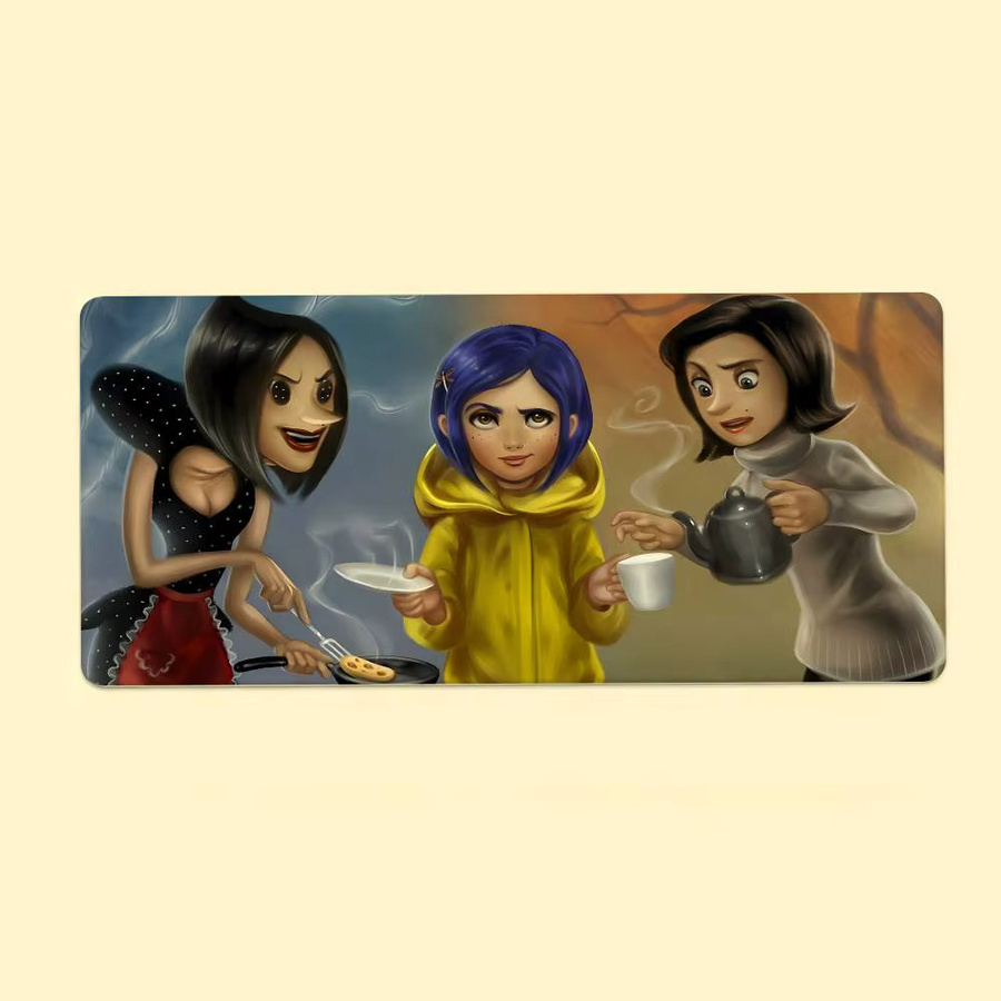 Anime C-Coraline Mauspad Multicolour Schreibtischunterlage für Laptop und Tastatur - Bild 7