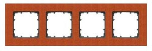 Siemens Schalterprogramm Delta Holz 4fach Rahmen in Braun 5TG11042 - Bild 1