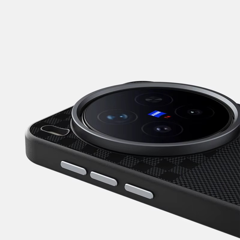 Stoßfeste Magnet-Lederhülle für Vivo X300, X200 Pro und X200 Ultra in Schwarz - Bild 5