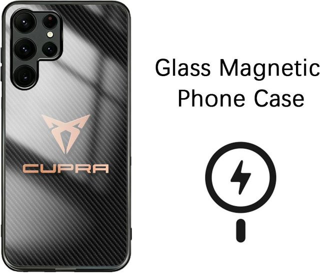 Magnetische Glas Handyhülle für Samsung Galaxy S26 S25 S24 S23 S22 S21 S20 Plus Ultra Note20 in Schwarz - Bild 1