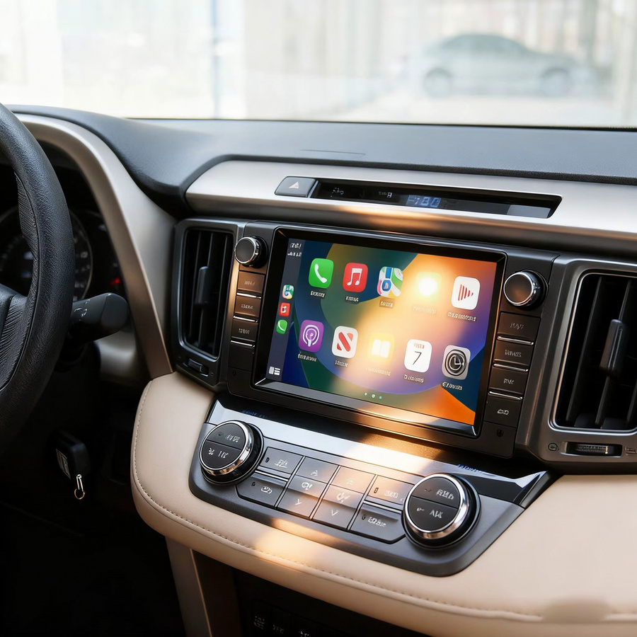 CHSTEK Android Carplay Autoradio für Toyota RAV4 2013-2019 mit Navigation GPS 4G WIFI Bluetooth und Freisprecheinrichtung in Schwarz - Bild 5