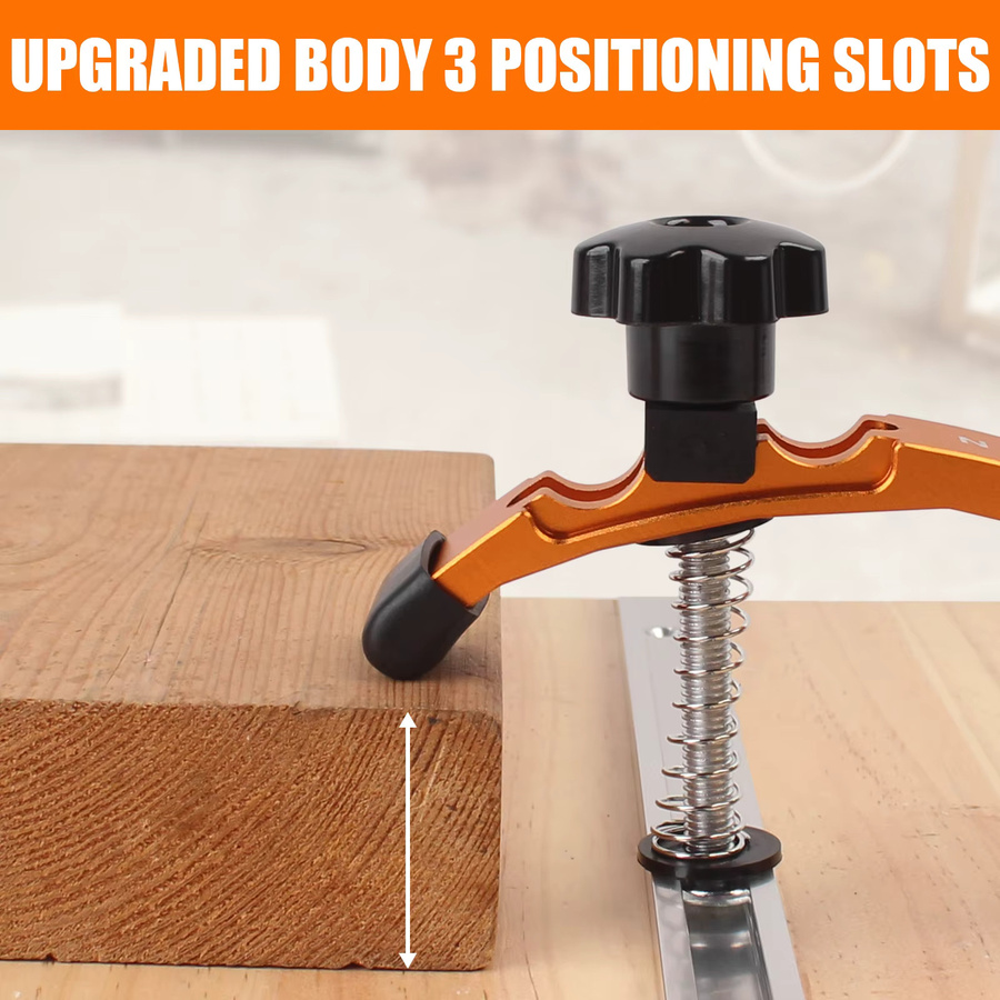 KPXIN 2-teiliges T-Nut-Halteklemmen-Set mit T-Slider für die Holzbearbeitung in Orange - Bild 5