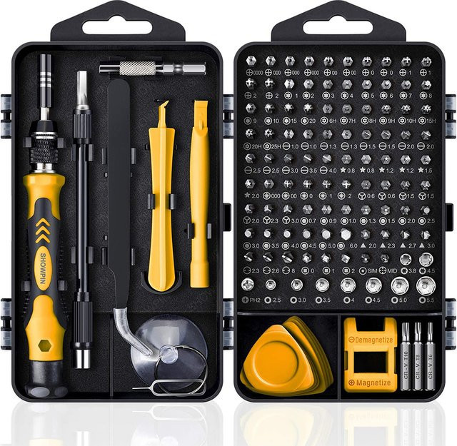 WOZOBUY Magnetisches Schraubendreher-Set mit 140 Bits für Torx und Phillips zur Reparatur von Telefon und PC - Bild 1