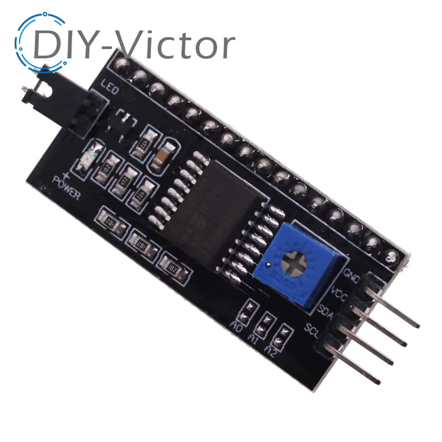PCF8574 I2C IIC TWI SPI Serielle Schnittstellen Platine als LCD Adapter Modul für Arduino 1602 2004 in Schwarz - Bild 2