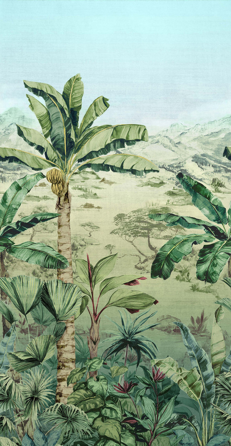 Osborne & Little Wandbild Martinique in Leaf Green mit tropischem Floral-Design - Bild 2