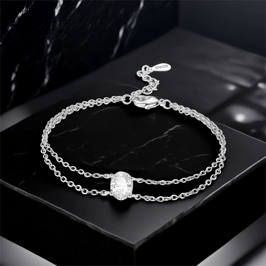 PANPOKI Armband, 925 Silber, Zirkonia, Damen - Bild 3