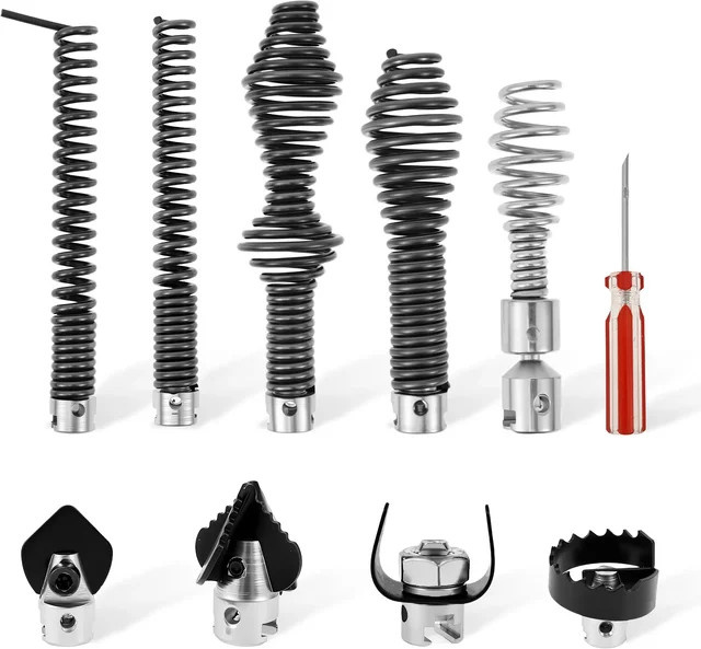 Schneider Electric 10-teiliges Abflusskabel-Schneider- und Schnecken-Set für K-400 C-4/6/7/8/9 Modelle - Bild 1