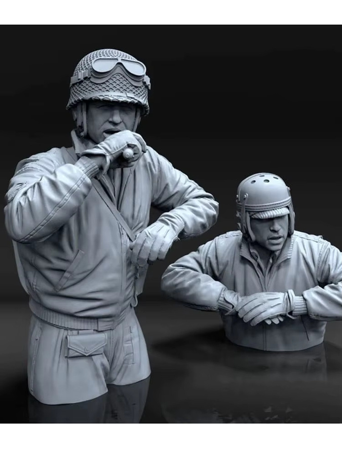 ZKBOZK US-Panzermannschaft, Resin-Modellfigur Soldat, Militär, 1:16, unmontierter und unbemalter Bausatz - Bild 1