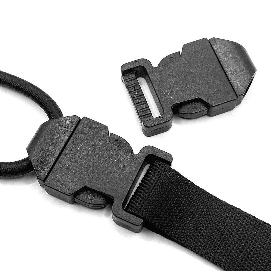 HSDOUBLE Kunststoff Gurtband mit Schnellverschluss-Schnalle in Schwarz, Breite: 1,5 cm - Bild 4