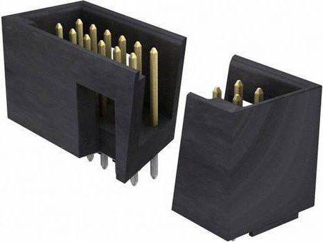 Molex Stiftleiste Standard 40 Polzahl mit 2.54mm Rastermaß in Schwarz und Gold - Bild 1