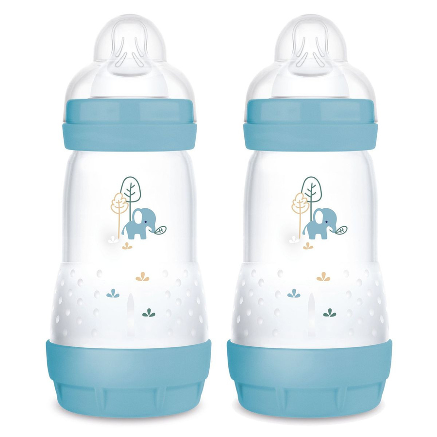 MAM Easy Start Anti-Colic Babyflaschen 2er Pack, Blau, 260 ml - Bild 1