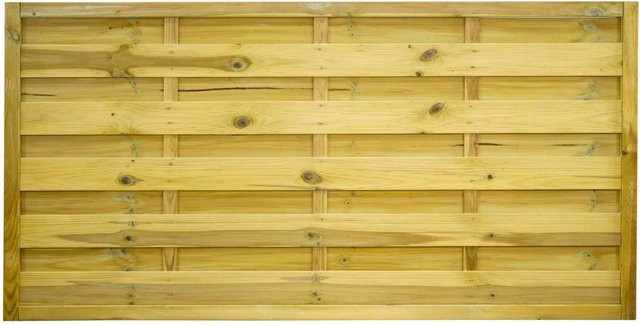 GartenLand Dichtzaun VARIO Gerade Holzzaun aus Kiefernholz, Grün, B: 180 cm, H: 90 cm, kesseldruckimprägniert - Bild 1