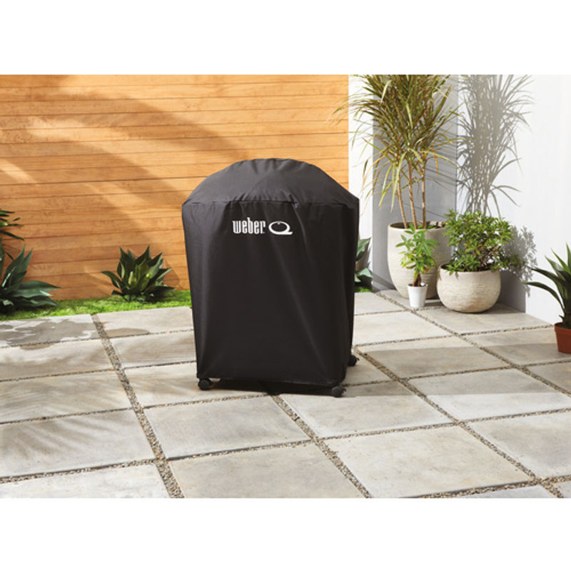 Weber Premium Abdeckhaube für Q3000N-Serie Gasgrills, schwarz, B/H/T: 120 x 110 x 65 cm - Bild 2