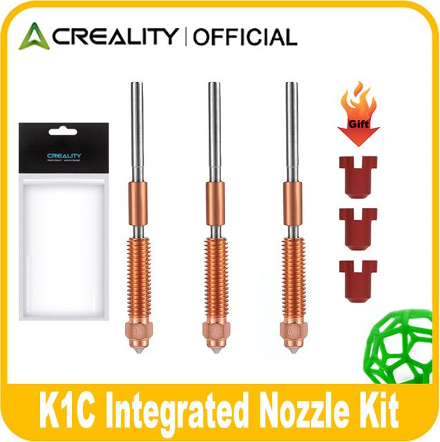 Creality Schnellwechsel-Düse aus gehärtetem Stahl für K1C, K1 Max, K2 SE und Ender 3 V3 KE/V3 Plus 3D-Drucker, Farbe: Silber - Bild 1