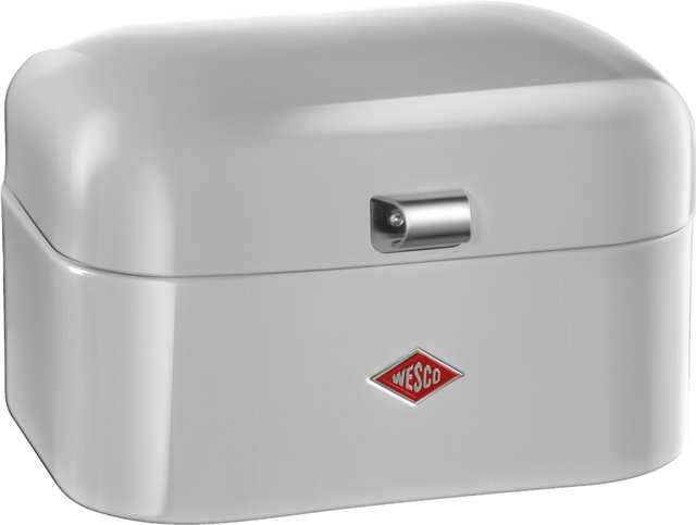 Brotkasten WESCO SINGLE GRANDY in Grau oder Weiß, Metall - Bild 1