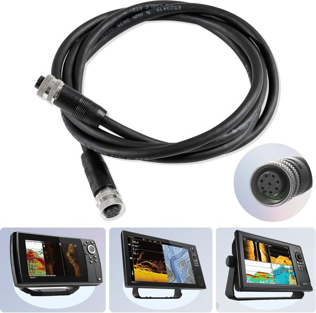 Humminbird Ethernet-Kabel EC 5E für Solix, Helix G2N, Helix G1, Onix und Ion, Farbe: Schwarz/Beige, Länge: 1,52 m (5 Fuß) - Bild 1