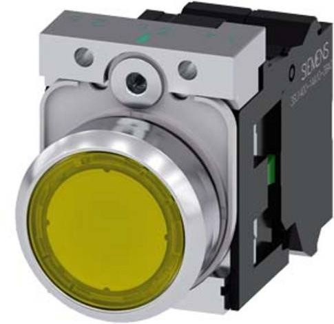 Siemens Drucktaster 3SU1156-0AB30-3BA0 in Gelb aus Metall - Bild 1