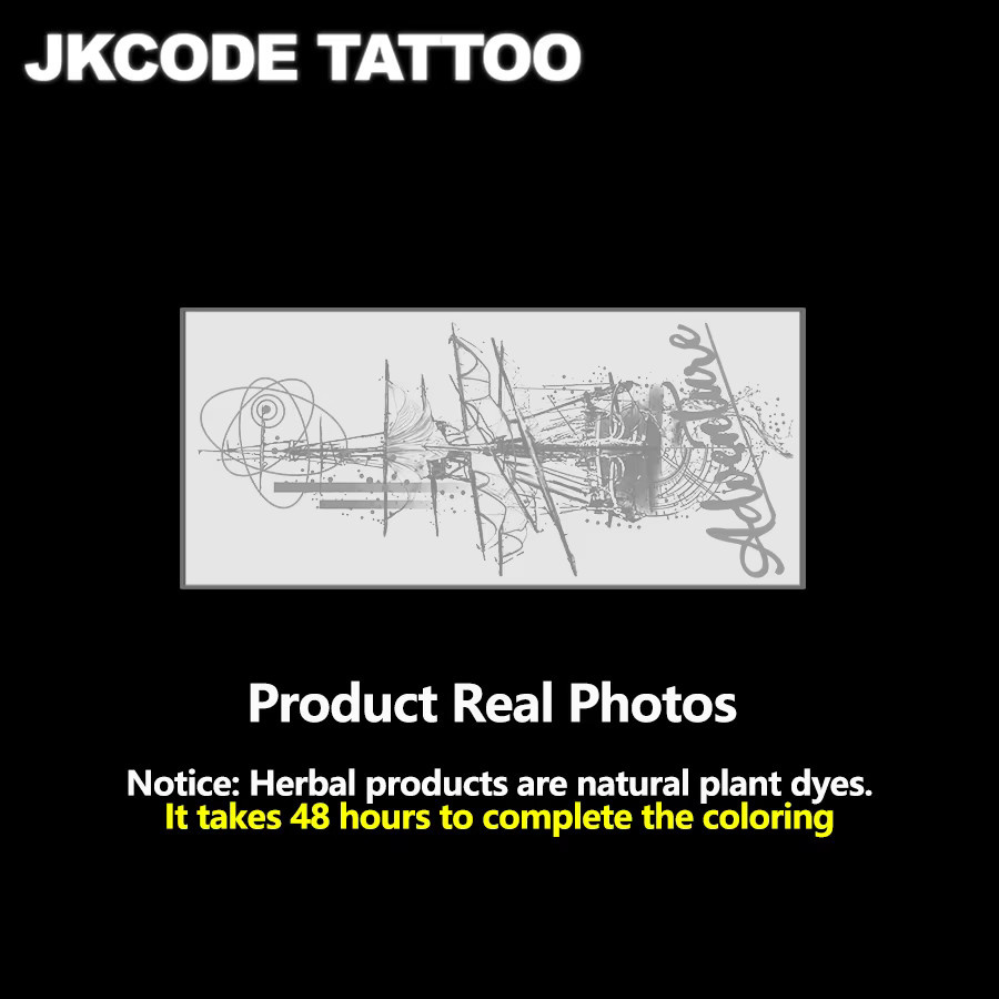 JKCODE TATTOO Kräuter-Halloween-Tattoo, Unisex - Bild 4