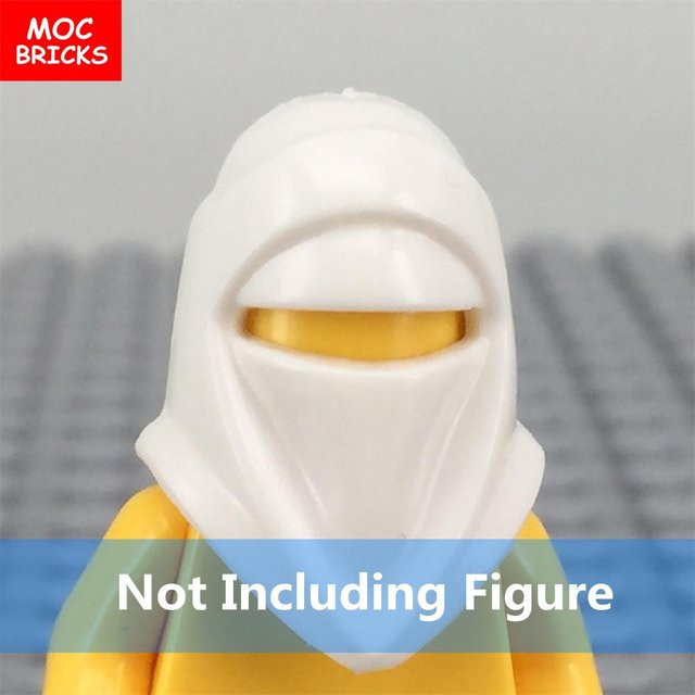 Yiran toy MOC Steine Weißer Helm Umhang Bart Figur, 12-teiliges Set, ab 6 Jahren - Bild 1
