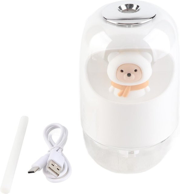 Neoglint Mini Luftbefeuchter mit Nachtlicht und Timer, USB-aufladbar, Beige - Bild 1