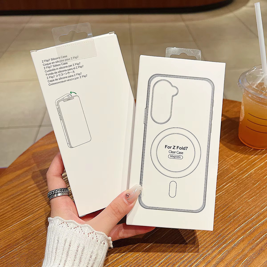 Magnetische Hülle für Samsung Galaxy Z Fold 7 6 5 4 3 Clear Crystal Case mit MagSafe Wireless Charging Unterstützung, transparent - Bild 2