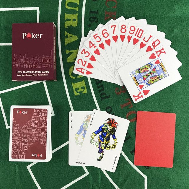 Polymer Pokerkarte Texas Hold'em, 2-teiliges Set, wasserdicht, ab 12 Jahren - Bild 1