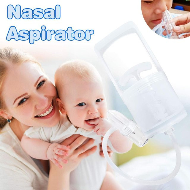 Professioneller Baby-Nasensauger in transparent zur Reinigung der Nase und zur Linderung verstopfter Nasengänge für die Kinderpflege - Bild 1