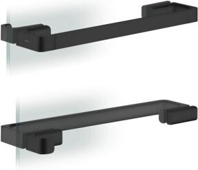 Hansgrohe Axor Universal Duschtürgriff aus Metall in Mattschwarz, Höhe: 444 mm - Bild 1