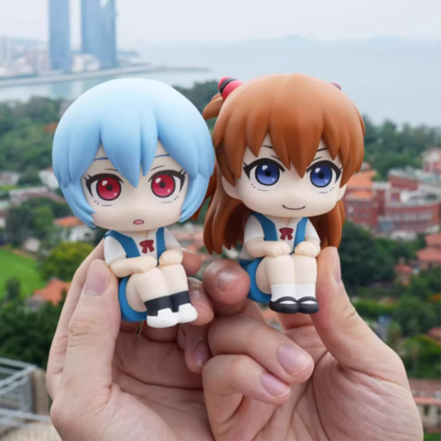 Bandai Evangelion Ayanami Rei Souryuu Asuka Langley Look Up, Action Figur, 10cm - Bild 2