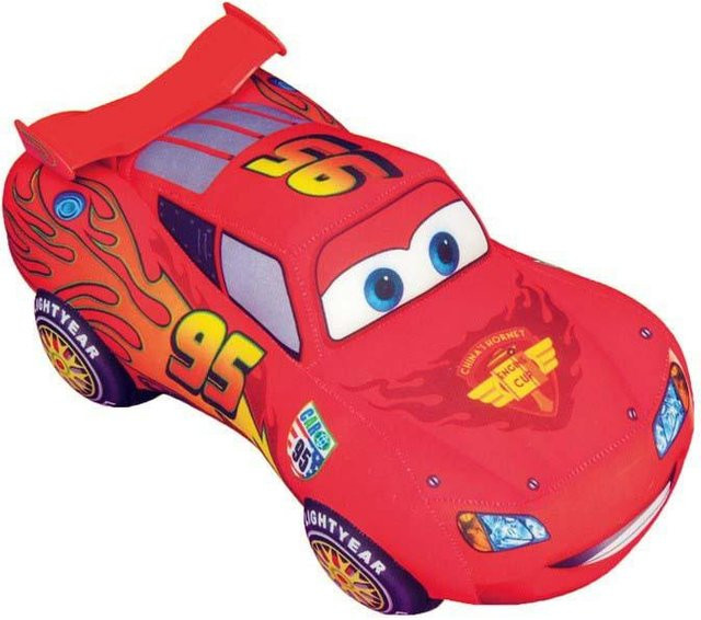 Cartoon Rennwagen Plüschtier, Rot, ab 1,5 Jahre - Bild 1