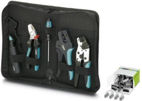 Phoenix Contact TOOL-KIT STANDARD 1212422 Werkzeugset für Heimwerker in Schwarz mit Zangen, Schraubendrehern und Maßband in Tasche - Bild 1