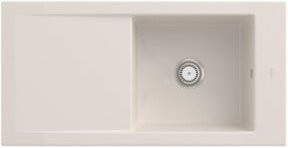 Villeroy & Boch Spüle Timeline Aufsatzspüle aus Keramik in Beige mit CeramicPlus Beschichtung Breite: 60 cm - Bild 1