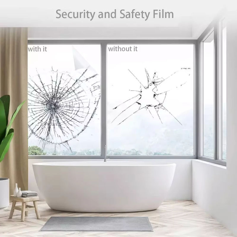 AFDB Sicherheitsfensterfolie transparent, UV-blockierende 4-Mil PET-Fenstertönungsfolie selbstklebend für Auto- und Gebäudeglasschutz - Bild 3
