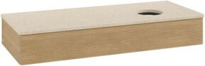 V&B Waschtischunterschrank Antao mit Frontstruktur und Beleuchtung in Honey Oak, B/T/H: 120 x 50 x 19 cm - Bild 1